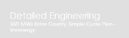 Detailed Engineering 350 MWs Ector County Simple Cycle Plan - Invenergy