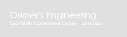 Owner's Engineering 250 MWs Combined Cycle - Jamaica
